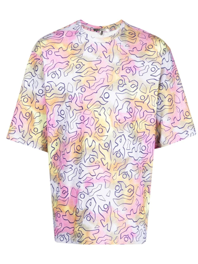 Shop Isabel Marant Tie-dye Cotton T-shirt In Mehrfarbig