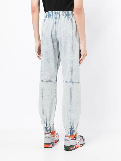 Shop Liberal Youth Ministry Elasticated Washed Jeans In Blau