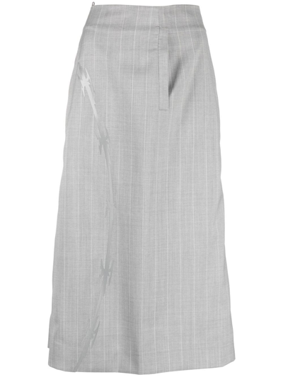 Shop A Better Mistake High-waisted Skirt In Grey