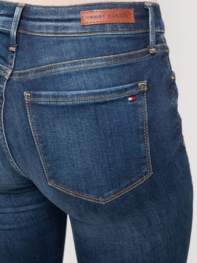 Shop Tommy Hilfiger Stonewash Skinny Jeans In Blau