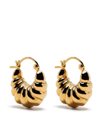 Shop Sophie Buhai 18kt Gold Vermeil Shell Hoop Earrings