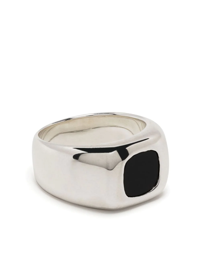 Shop Sophie Buhai Godfather Onyx Ring In Silver