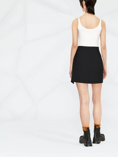 Shop Off-white High-waisted Mini Skirt In Schwarz