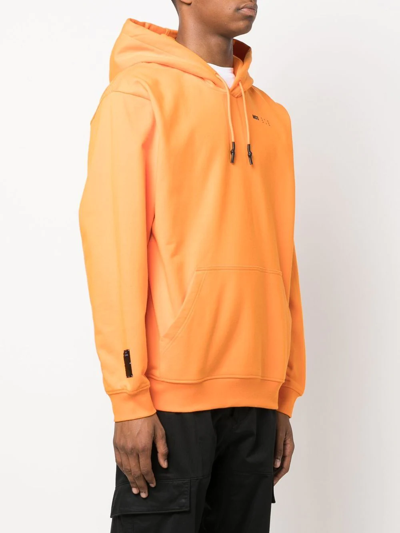 Shop Mcq By Alexander Mcqueen Chest Logo-print Detail Hoodie In Orange