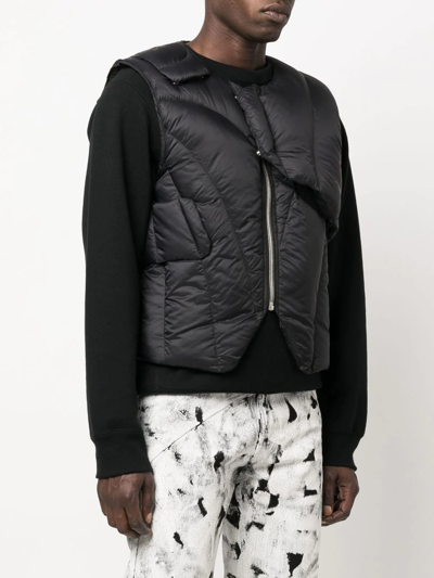 Heliot Emil Logo-print Padded Gilet In Black