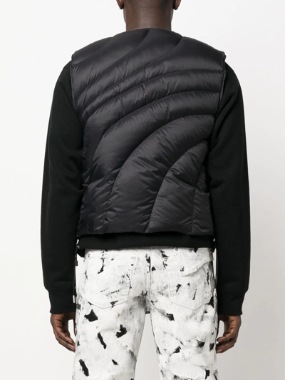 Heliot Emil Logo-print Padded Gilet In Black