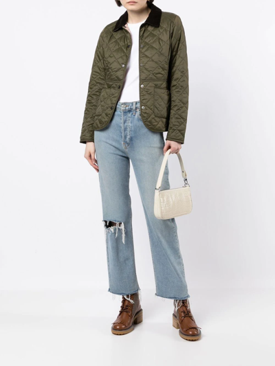 Barbour Deveron Quilted Jacket In Grün