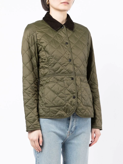 Barbour Deveron Quilted Jacket In Grün