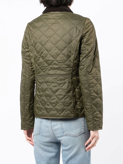 Barbour Deveron Quilted Jacket In Grün