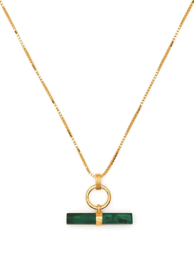 Shop Rachel Jackson Protection T-bar Necklace In Gold