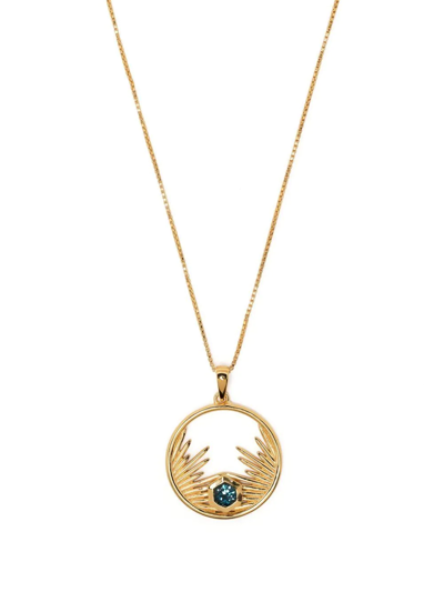 Shop Rachel Jackson Electric Goddess Pendant Necklace In Gold