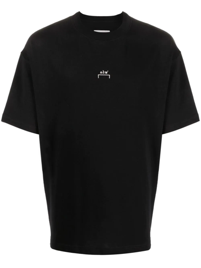 Shop A-cold-wall* Logo-print Short-sleeved T-shirt In Schwarz