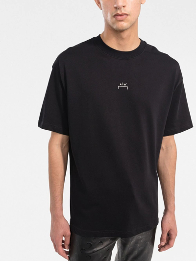 Shop A-cold-wall* Logo-print Short-sleeved T-shirt In Schwarz
