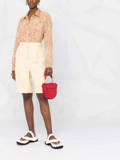 Shop Wandler Mini Hortensia Leather Bag In Rot