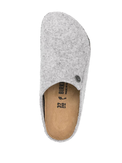 Shop Birkenstock Zermatt Wool Felt Slippers In Grau