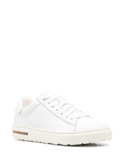 Shop Birkenstock Bend Low Leather Sneakers In Weiss