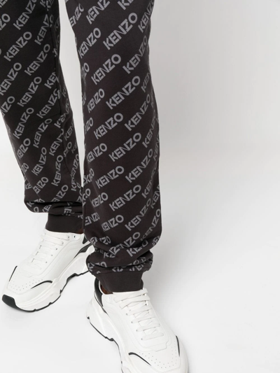 Shop Kenzo Logo-print Track Pants In Black