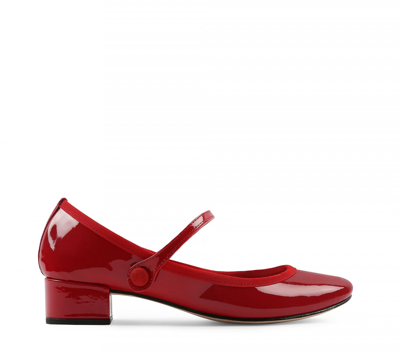 Shop Repetto Rose Mary Janes In Red