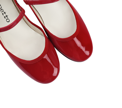 Shop Repetto Rose Mary Janes In Red