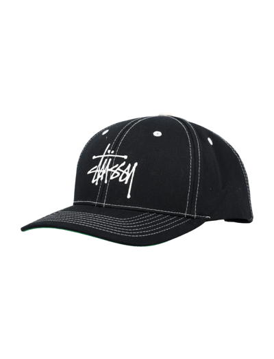 Stussy Basic Structured Low Pro Cap In Black