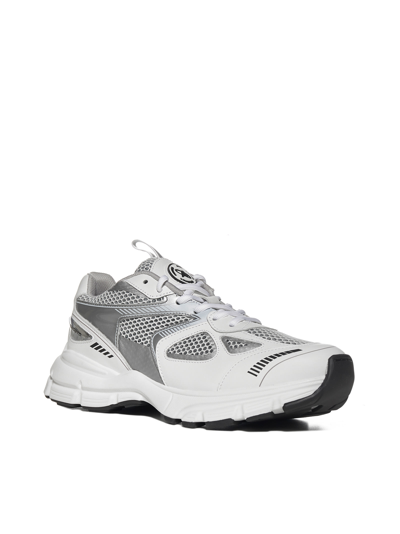Shop Axel Arigato Sneakers In White Silver