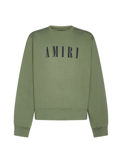 Shop Amiri Fleece In Military Green Blue