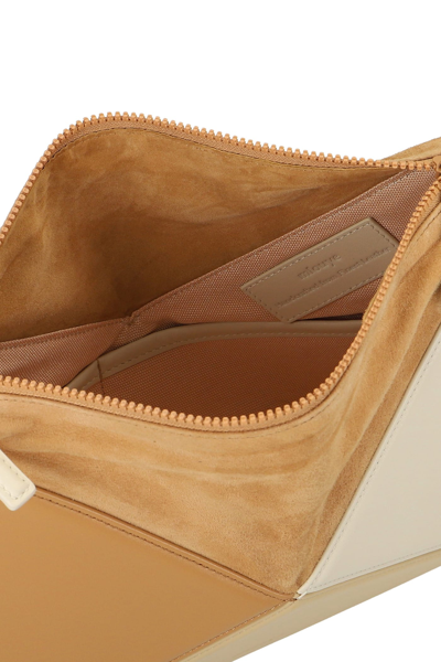 Shop Mlouye Hand Bag In Beige Leather