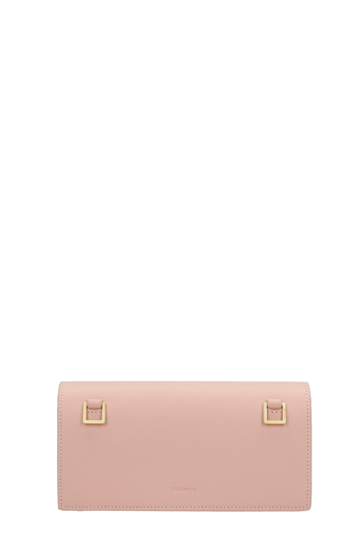 Shop Mlouye Naomi Clutch In Rose-pink Leather