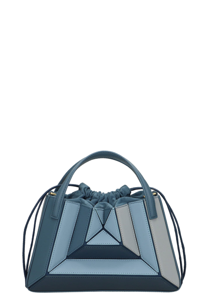 Shop Mlouye Hand Bag In Blue Leather