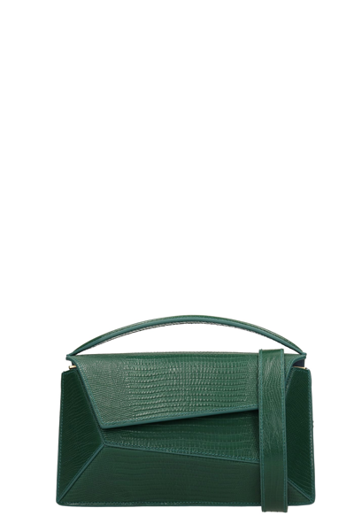Shop Mlouye Small Naomi Hand Bag In Green Leather