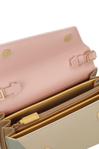 Shop Mlouye Small Naomi Hand Bag In Rose-pink Leather