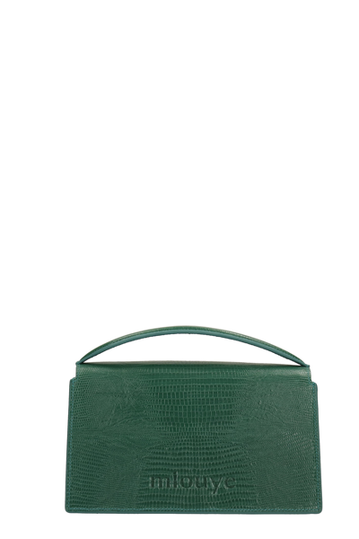 Shop Mlouye Small Naomi Hand Bag In Green Leather