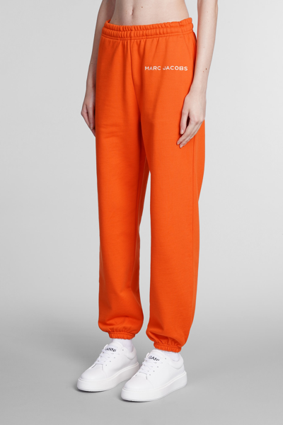 Shop Marc Jacobs Pants In Orange Cotton