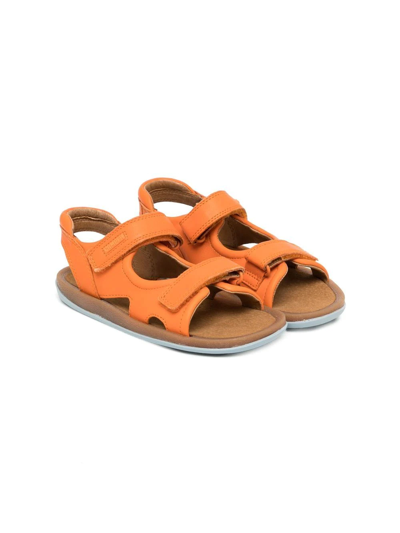 Shop Camper Leather Touch-strap Sandals In Orange