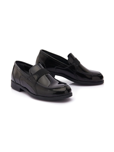 Shop Moustache Patent Leather Loafers In Black