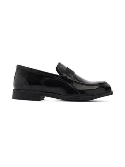Shop Moustache Patent Leather Loafers In Black