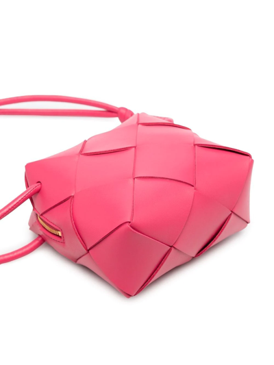 Shop Bottega Veneta Maxi Intrecciato Shoulder Bag In Pink