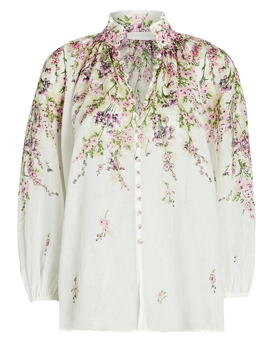 Shop Zimmermann Billow Floral Blouse In Multi