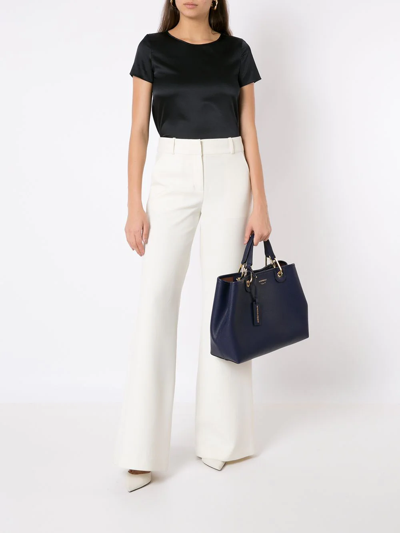 Emporio Armani Silk Blouse In Blue
