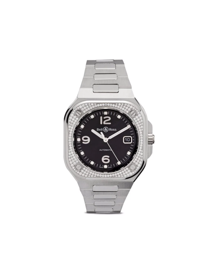 Shop Bell & Ross Br-05 Diamond 40mm In Black