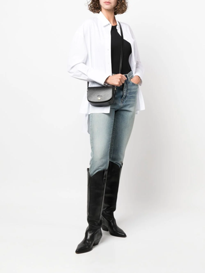 Shop Longchamp Epure Leather Crossbody Bag In Black