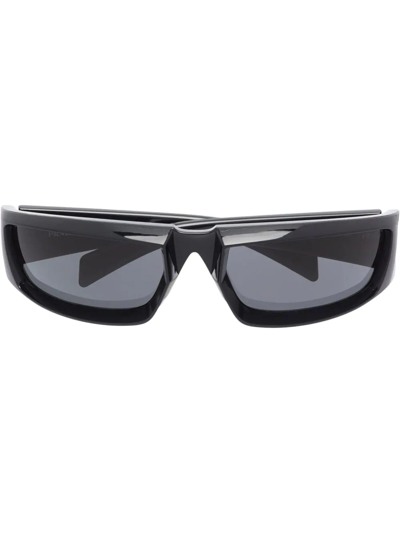 Shop Prada Square Tinted Sunglasses In Black