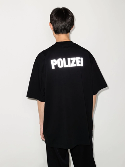 POLIZEI 标语印花T恤
