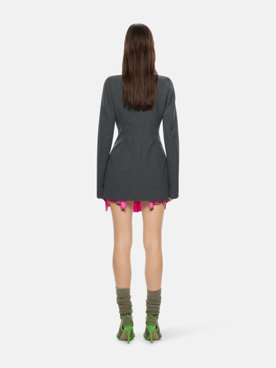 Shop Attico ''satine'' Neon Fuchsia Mini Skirt