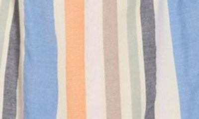 Stitchdrop Out East Stripe Sleeveless Dress In Cabana Blue