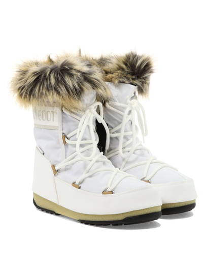 Shop Moon Boot "monaco" After-ski Ankle Boots In White