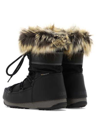 Shop Moon Boot "monaco" After-ski Ankle Boots In Black  