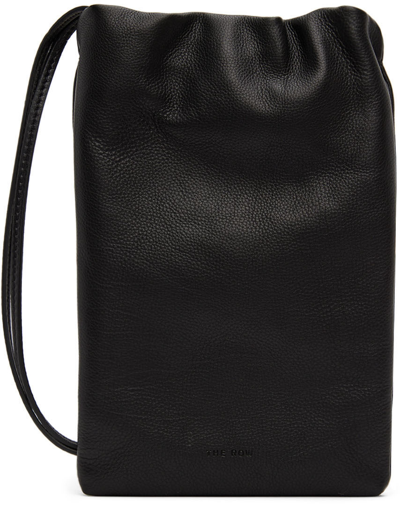 Shop The Row Black Bourse Phone Case Bag In Pld Black