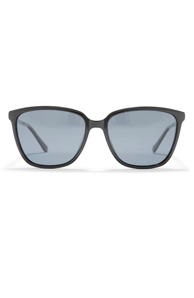 Shop Cole Haan 57mm Square Sunglasses In Black