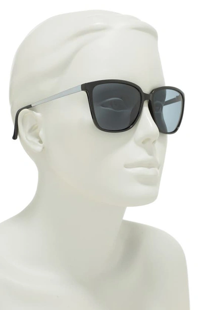 Cole Haan 57mm Square Sunglasses In Black